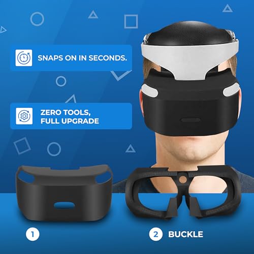 Skywin PSVR Replacement Light Shield and Protective Silicone Skin for Playstation VR Headset - Image 3