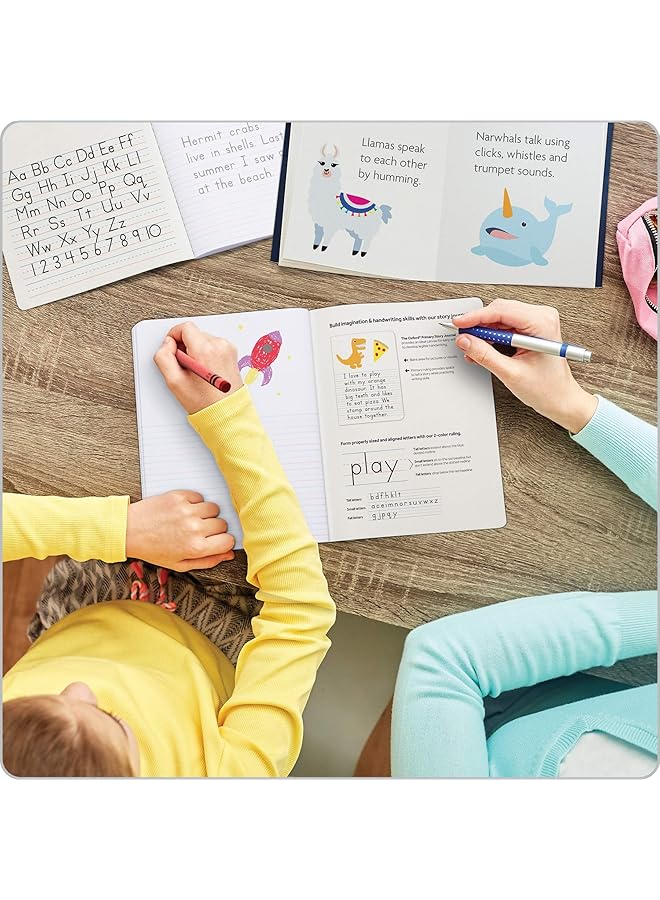erorex Primary Composition Notebooks Kids Handwriting And Drawing Story Journal Pre K Grades K 2 100 Sheets 200 Pages 9 3 4 X 7 1 2 63784 Pack Of 4 - Image 3