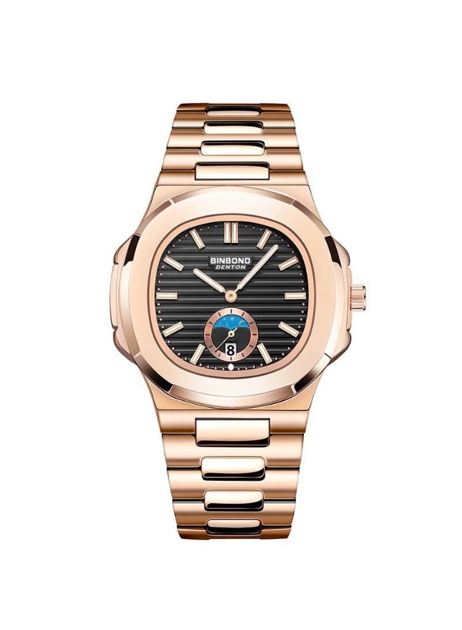 Men's Business-Style, Luminous, Waterproof Quartz Watch