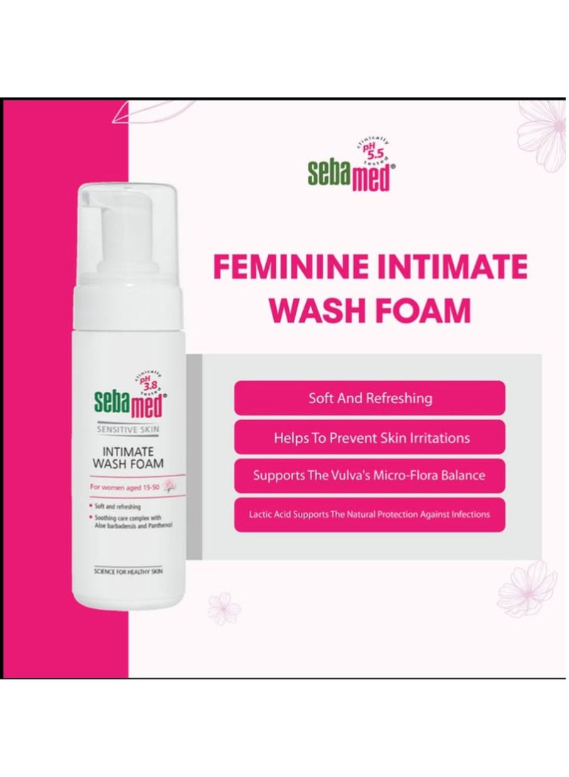 سيباميد غسول المنطقة الحساسة رغوي للنساء من عمر 15 إلى 50 عامًا غسول نسائي طبي المعدل الهيدروجيني  3.8  150مل - Image 4
