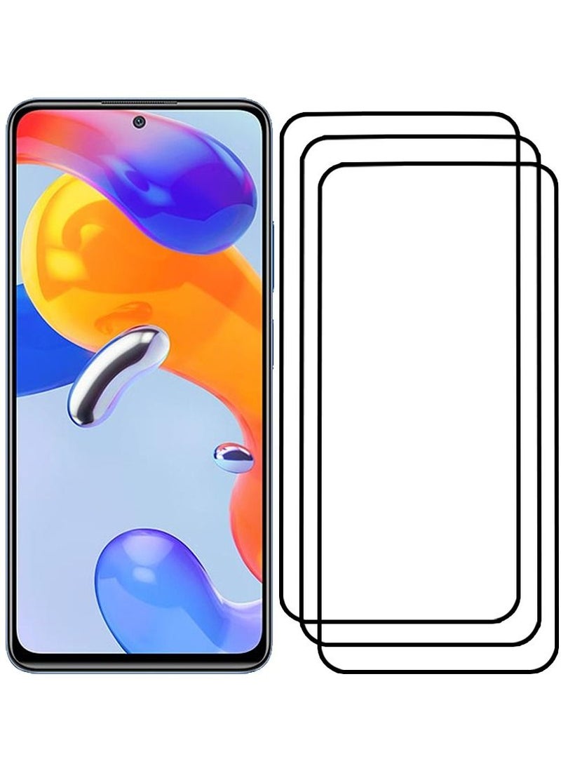 CATANES 3 Pack For Xiaomi Redmi Note 11 Pro+ 5G (India) Screen Protector Tempered Glass Full Glue Back - Image 2