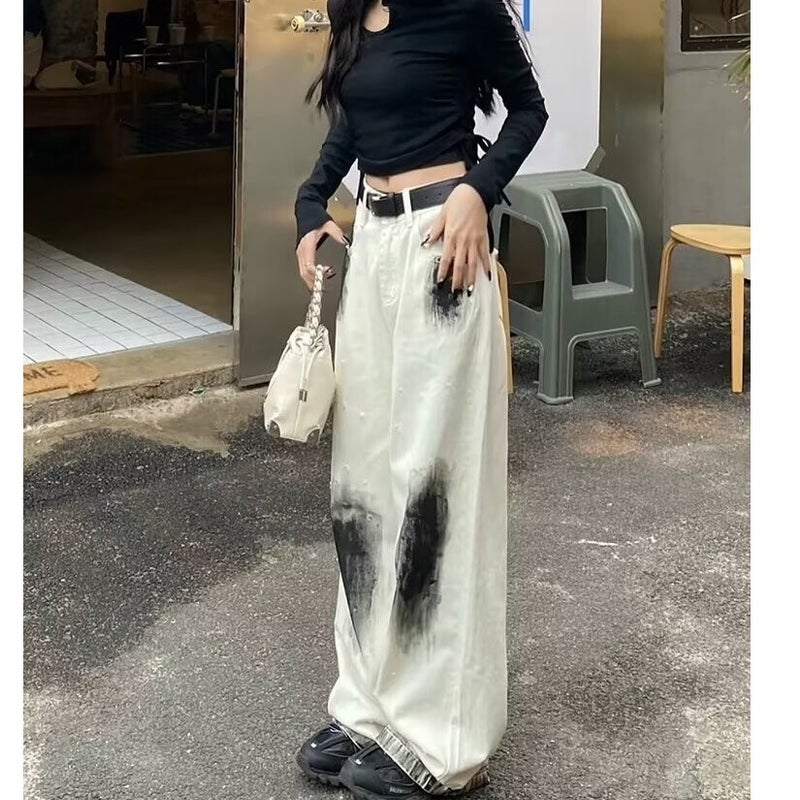 Unisex Classic Denim Jeans Loose Fit Daily Outdoor Wear - Image 4