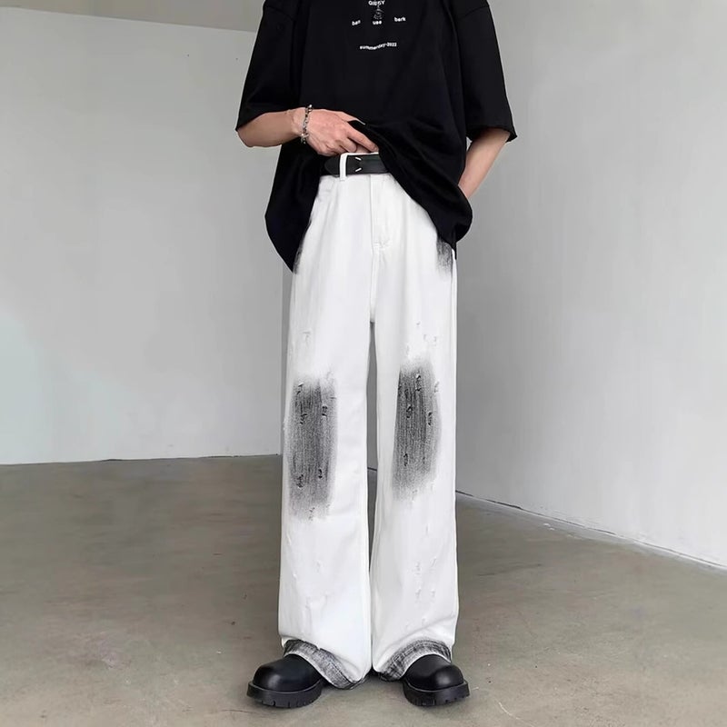 Unisex Classic Denim Jeans Loose Fit Daily Outdoor Wear - Image 3