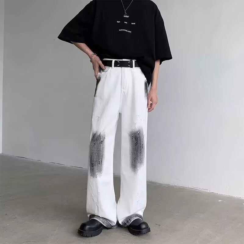 Unisex Classic Denim Jeans Loose Fit Daily Outdoor Wear - Image 2