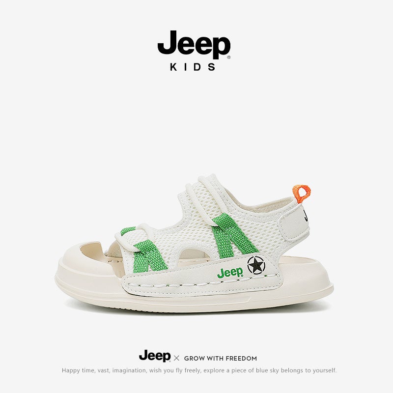 Jeep Baby Sandals Boys Summer Baotou Beach Shoes Girls' Light Children'S Shoes - Image 2