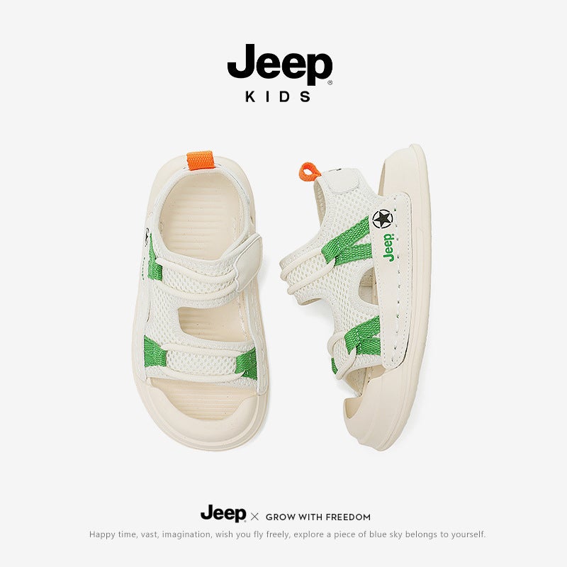 Jeep Baby Sandals Boys Summer Baotou Beach Shoes Girls' Light Children'S Shoes - Image 3