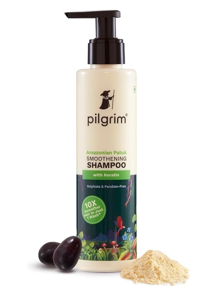 Pilgrim Collection Pilgrim Patu¡ & Keratin Hair SMOOTHENING SHAMPOO for Dry & Frizzy hair | Sulphate & Paraben free shampoo for Women & Men | Shampoo for hair Smoothening & healthy scalp | 200 ml - Image 1