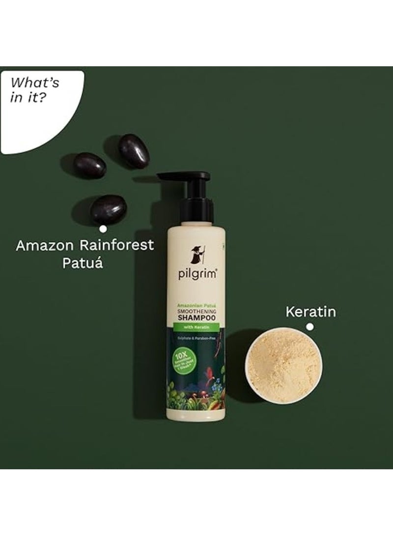 Pilgrim Collection Pilgrim Patu¡ & Keratin Hair SMOOTHENING SHAMPOO for Dry & Frizzy hair | Sulphate & Paraben free shampoo for Women & Men | Shampoo for hair Smoothening & healthy scalp | 200 ml - Image 3