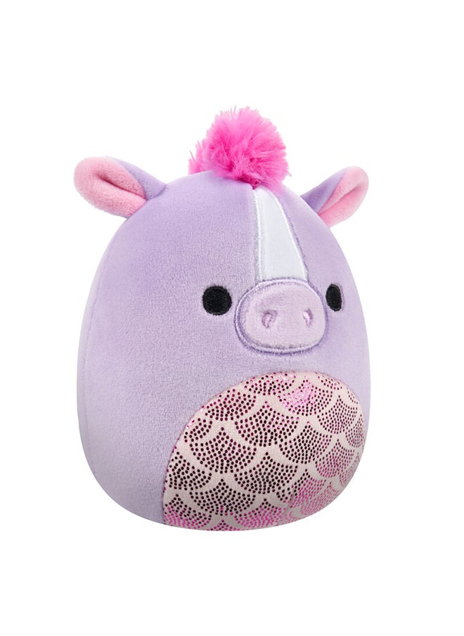 Squishmallows Little Plush 5 inch Quayn Purple Hippocampus with Scale Belly Officially Licensed Kellytoy Plush Toy Colorful Soft Gift for Kids Girls & Boys Washable Squishy Stuff Toy Multicolor All Age  - Image 4