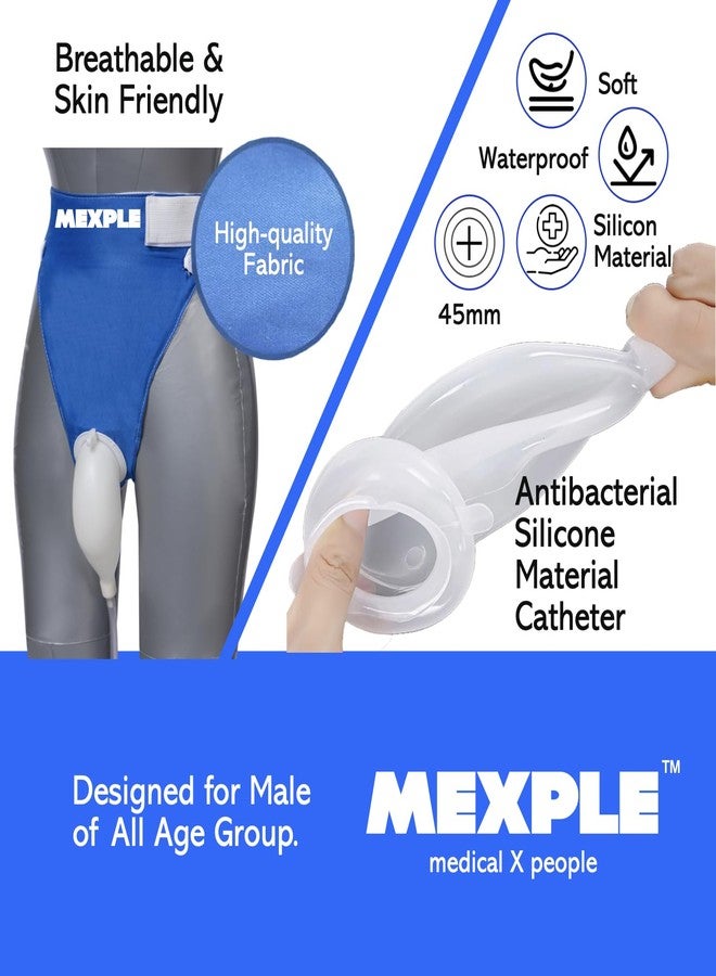 MEXPLE UroMEN Reusable Silicone Wearable Hygiene Support for Men | Leak-Proof Urine Collection Underwear Alternative | Comfortable, Discreet & Travel-Friendly Design - Image 3