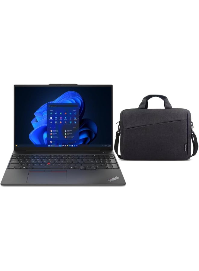 Lenovo (Upgraded Version) ThinkPad E16 Laptop With 16-Inch Display, Core Ultra 7 155H Processor/16GB RAM/1TB SSD/Intel Arc Graphics/Windows 11 Pro + Lenovo 15.6" Laptop Bag English Black English Black - Image 1
