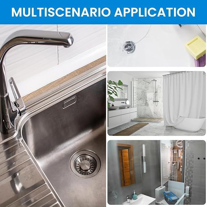 S India MART Roll Kitchen Sink Strainer Disposable Hair Catcher Shower Drain Mesh Stickers Cuttable PVC Mesh DIY Shower Drain Cover Hair Catcher for Any Length 14 Feet Hair Stopper Pack of 2 - Image 3