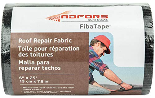 ADFORS Saint-Gobain FibaTape ADFORS Roof Repair Fabric - 6 inches x 25 feet - Black - Image 4