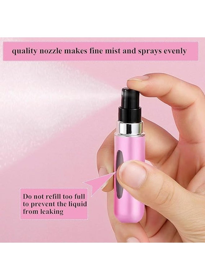 Portable Travel Perfume Set of 5 pieces - Mini Perfume Atomizer - Portable Perfume Spray Can - Mini Perfume Bottle - Travel Perfume Atomizer - Refillable Perfume Box - Multicolor - Image 5