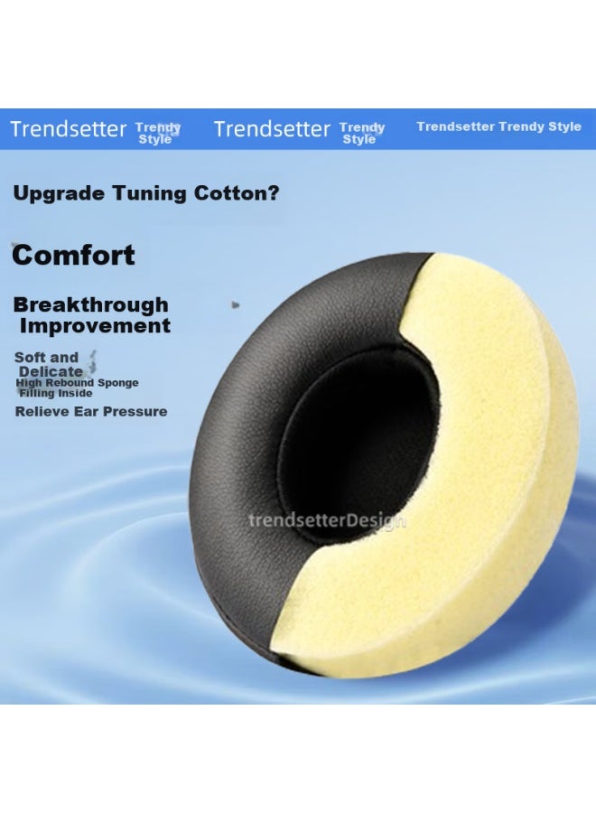 Trendsetter Replacement Ear Pads Cushions For Beats Solo3/solo2 Headphones - Compatible With Beats Solo Wireless Bluetooth Earphone Leather Earpads Sponge Covers - Image 2