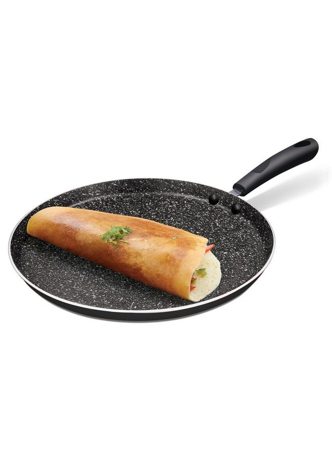 MILTON Pro cook Milton Procook Granito Omni Dosa Tawa with 5 Layers Non-Stick Coating 28 cm, Gas & Induction Compatible, 2 Years Warranty, Black  - Image 1