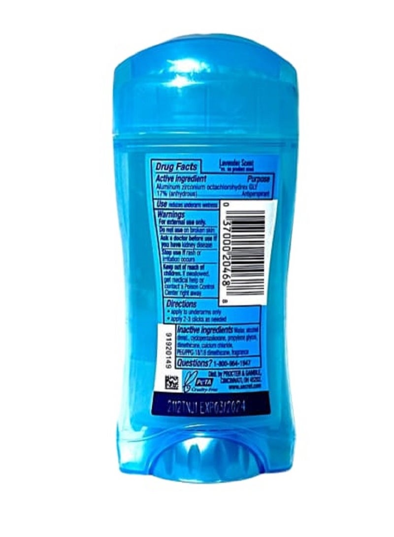 Secret Pack Of 3 Secret 48 Hour Clear Gel Antiperspirant / Deodorant Relaxing Lavender 2.6 oz 73g x 3 - Image 4