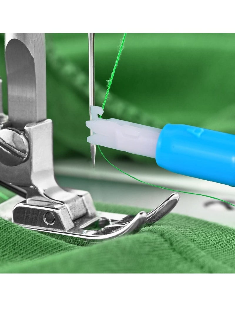 Sewing Needle Inserter,6 Pieces Automatic Threader Quick Tool for Machine (Blue and White) - Image 5