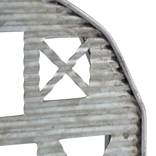 Synovana Barn Shaped Tea Light Candle Holder Farmhouse Galvanized Metal Candle Holder Vintage Decorative Tealight Holder for Table Centerpiece Decoration - 5.24" x 1.97" x 9.25" - Image 5