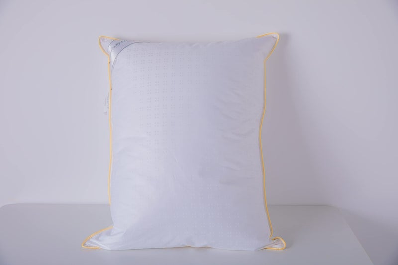 Eastwarmth Goose Down Feather Soft Pillows Queen Size One Pillow 100% Cotton Supportive Cool Bed Pillows for Back Side Stomach Sleepers - Image 3