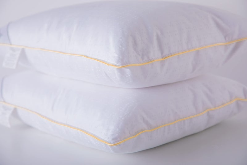 Eastwarmth Goose Down Feather Soft Pillows Queen Size One Pillow 100% Cotton Supportive Cool Bed Pillows for Back Side Stomach Sleepers - Image 2