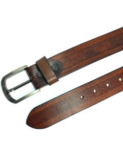 Classic Milano Classic Milano Genuine Leather Belt Men Casual Belt for men Mens belt 40MM 14903 (Tan) by Milano Leather  - Image 2