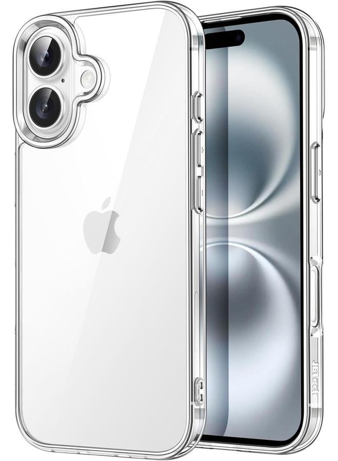 Jetech Case For Iphone 16 Plus 6.7 Inch Non Yellowing Shockproof Phone Bumper Cover Anti Scratch Clear Back Clear - Image 1