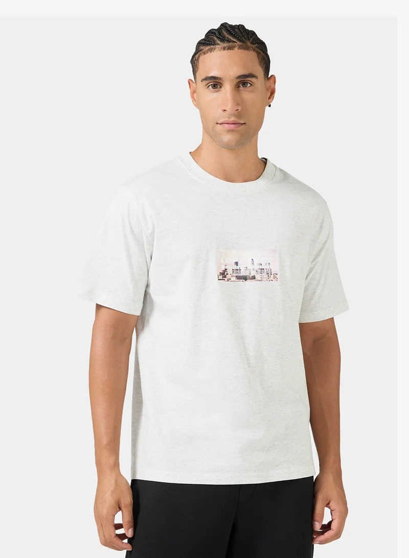 JACK & JONES Graphic Crew Neck Regular Fit T-Shirt