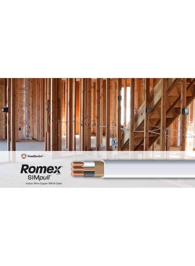 Southwire Romex Brand Simpull Solid Indoor 14/2 W/G NMB Cable 25ft coil - SW# 28827421 - Image 2