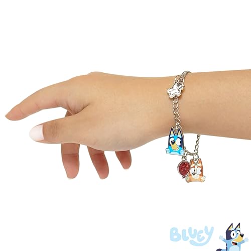LUV HER Bluey 7" Bracelet with Metal Charms - Bluey & Bingo - Ages 3+ - Image 3