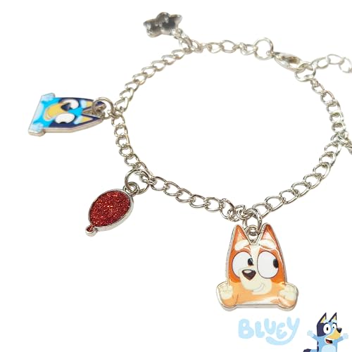 LUV HER Bluey 7" Bracelet with Metal Charms - Bluey & Bingo - Ages 3+ - Image 5