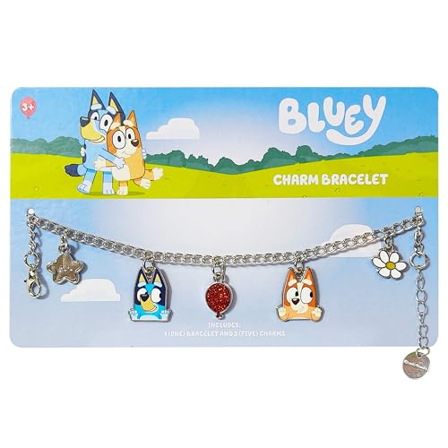 LUV HER Bluey 7" Bracelet with Metal Charms - Bluey & Bingo - Ages 3+ - Image 2