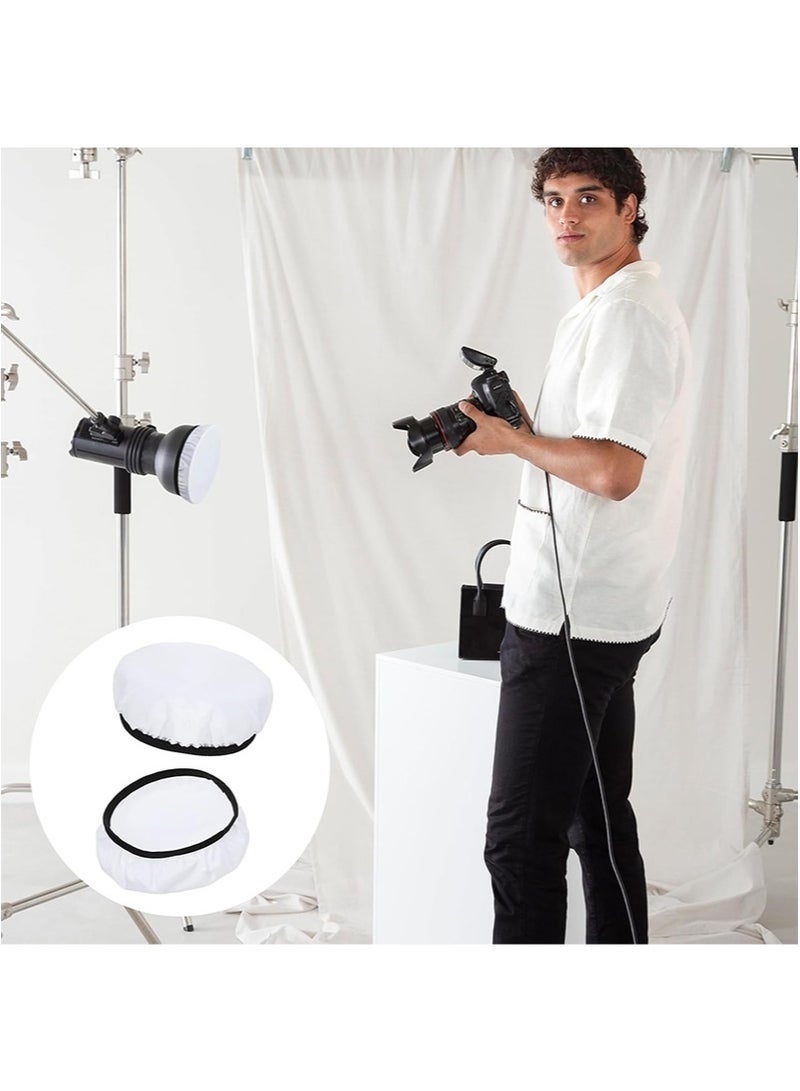 Bukela 4Pcs 18cm Photography Diffuser Set, Softbox Diffusers, Film Lighting Accessories Suitable for Studio Flash Reflectors and Video Production(White） - Image 4