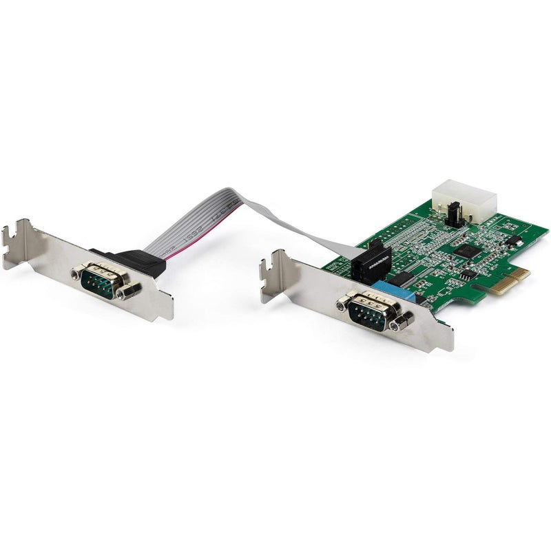 Startech.com StarTechcom 2port PCI Express RS232 Serial Adapter Card PCIe RS232 Serial Host Controller Card PCIe to Serial DB9 16950 UART Low Profile Expansion Card Windows Linux TAA PEX2S953LP - Image 2