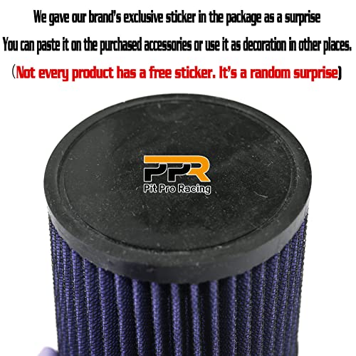 PPR PIT PRO RACING 62mm Air Filter, Air Filter Fits for 212cc 6.5 HP GX160 GX200 Mini Bike Trailmaster mid XRX Go Kart Cart Parts (Blue) - Image 3