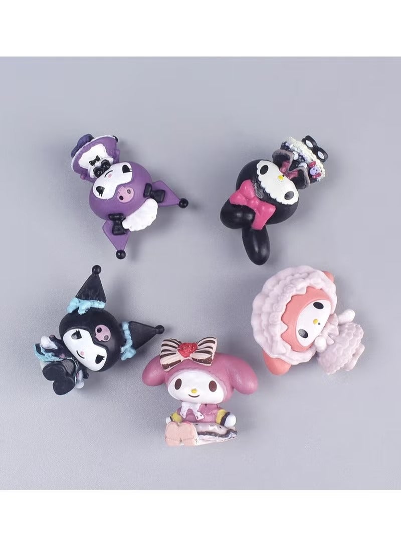 Kuromi Collectible Figure For Kids 5 Pcs Set 4x3 cm  - Image 1