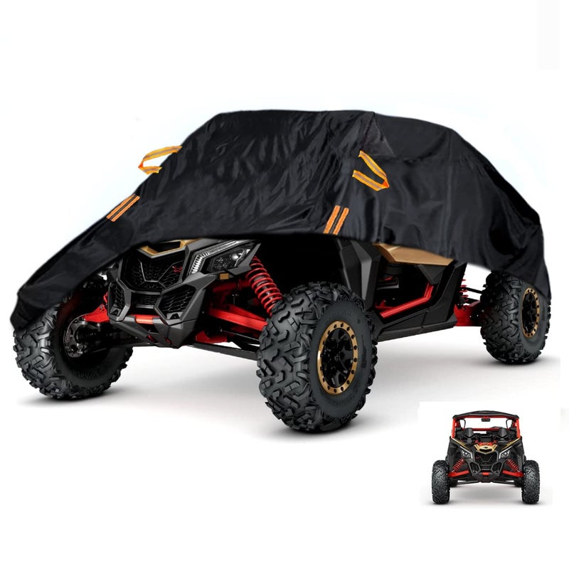 UTV X3 Cover Waterproof Heavy Duty Oxford Cloth All Weather Protection Covers for CanAm Maverick X3 XMR XRC MR RX DS RS RC Turbo R 900 HO Polaris RZRXP Turbo S 23 Seater