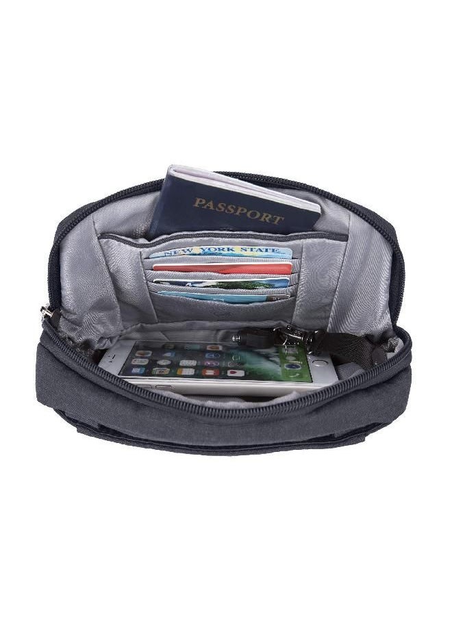 Travelon Travelon Anti-Theft Metro Convertible Sm. Cross Body Bag, Navy Heather, One Size  - Image 3