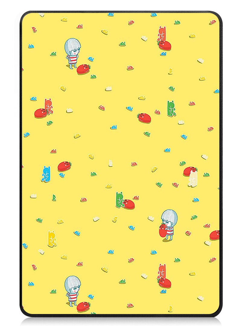 Theodor - Protective Flip Case For Samsung Galaxy Tab A9 With Trifold Stand Auto Wake Sleep Shockproof Cover Gummy Bears Pattern - Image 1