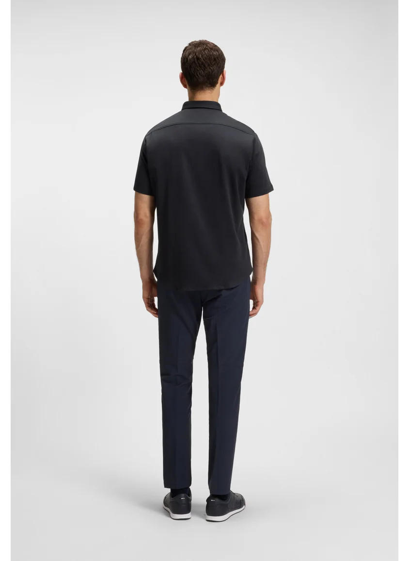 بوس Regular-fit shirt in dynamic cotton jersey