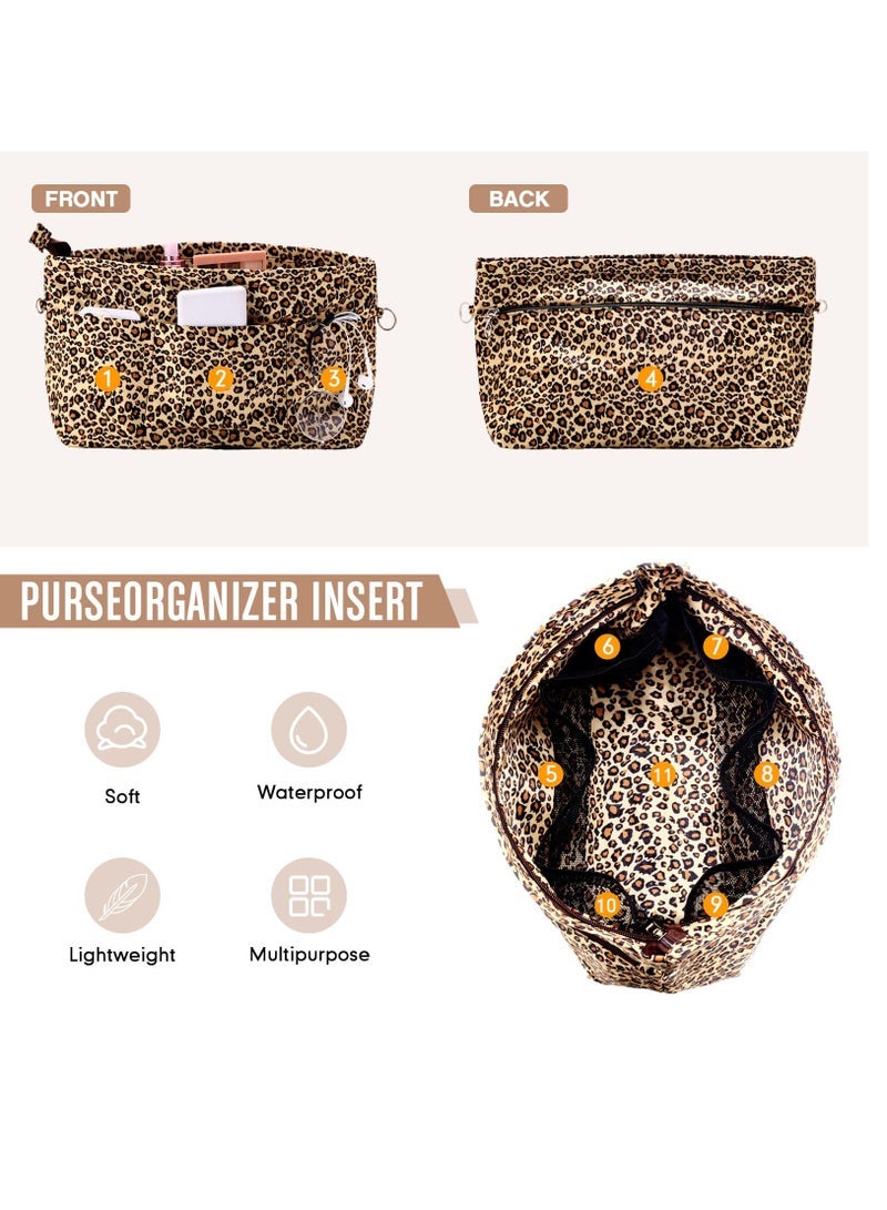 Captaintech Organizer Insert Bag Pocketbook Inserts with Zipper Organizers Handbag Inserts Organizer Purse Handbag Organizer, 1 Pcs - Image 3
