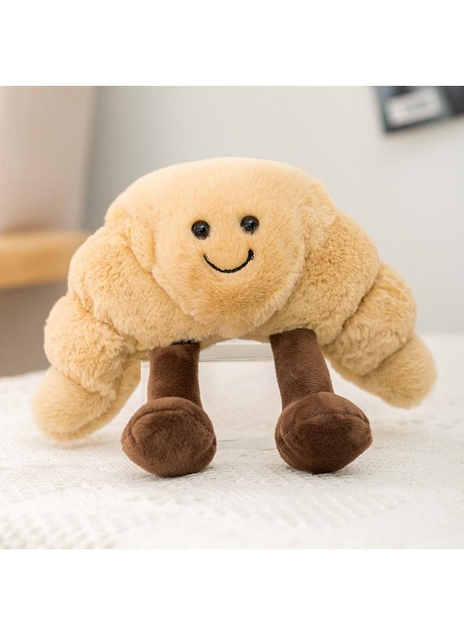 NatureMan - 9" Croissant Plush Toy Cute Croissant Bread Pillow Stuffed Animals Funny Soft Food Plushies Toy (Croissant) - Image 1