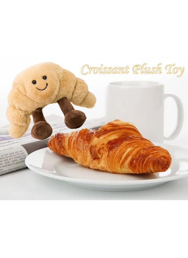 NatureMan - 9" Croissant Plush Toy Cute Croissant Bread Pillow Stuffed Animals Funny Soft Food Plushies Toy (Croissant) - Image 1