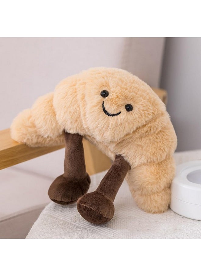 NatureMan - 9" Croissant Plush Toy Cute Croissant Bread Pillow Stuffed Animals Funny Soft Food Plushies Toy (Croissant) - Image 1