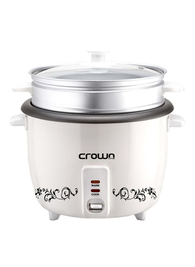 Crownline Steamer Rice Cooker 2.8 L 700 W RC-170 White/Black/Silver - Image 1