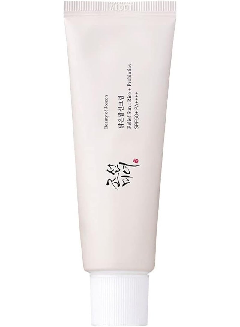 بيوتي اوف جوسون الإغاثة من أشعة الشمس البروبيوتيك الأرز SPF50 PA، 1.69 فلوريدا أوقية - Image 1