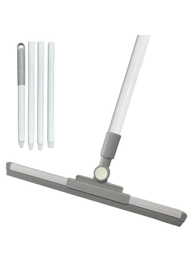 BSMstone Squeegee Broom for Floor Shower Squeegee with Long Handle Rubber Wiper for Bathroom Tile Shower Glass Car Window Deck Patio Cleaning - Image 1