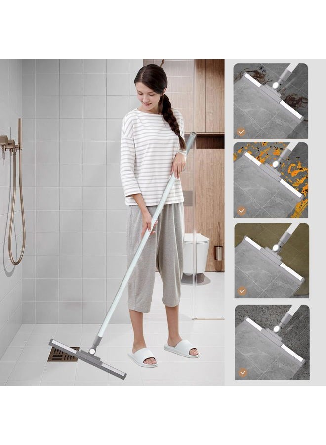 BSMstone Squeegee Broom for Floor Shower Squeegee with Long Handle Rubber Wiper for Bathroom Tile Shower Glass Car Window Deck Patio Cleaning - Image 2