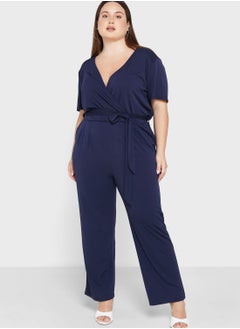 Tie Detail Knitted Jumpsuit