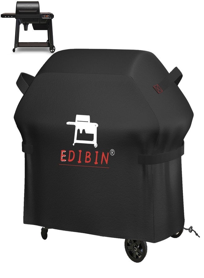 EDIBIN Grill Cover for Traeger Woodridge Pro Grill & Woodridge Elite Grill, BAC776 for Traeger TFB97JLH TFC97XLH Full Length Cover 600D Heavy Duty Waterproof,67" L x 27" W x 46" H - Image 1